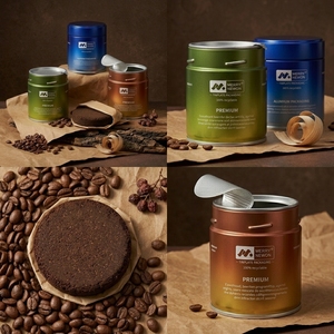 Boîte en métal hermétique de qualité alimentaire pour <span class=keywords><strong>l</strong></span>'emballage en gros de grains de café expresso premium - Product Image 4