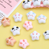 Mini Star Cartoon Animal DIY Accessoires Breloques Décoratives pour Chaussures, Pinces à Cheveux, Artisanat, Coques de Téléphone, avec Technique d'Émail Coulant