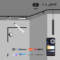 Système d'éclairage sur rail magnétique LED intelligent et réglable pour hôtel, 220V, installation pratique, éclairage sur rail magnétique LED