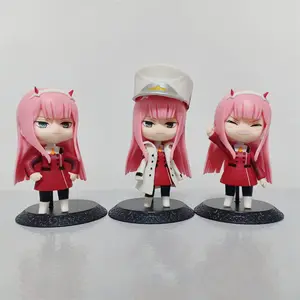 3pcs Pvc Toy Figure Set Zero Two 02 DARLING in the FRANXX Anime Action Figure