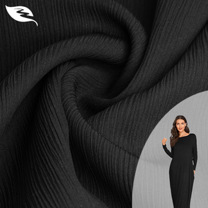 Tissu Nida Zoom 100% polyester noir super riche coréen 2026 pour abaya de couleur intense et mode islamique - Product Image 1