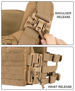 En stock Porte-plaques tactique d'assaut en nylon 1000D découpé au laser, personnalisable, compatible Molle - Product Image 4