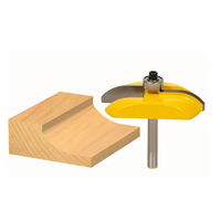 Fraise à onglet TUOKE de haute qualité avec queue de 1/4 po pour portes et cadres de meubles, perçage du bois, longueur 70 mm, pour machine de gravure et défonceuse