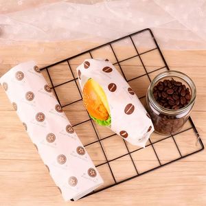Papier d'emballage pour sandwich en PE écologique résistant à la graisse, papier d'emballage pour hamburger personnalisé, papier laminé pour poulet, tapis de table jetable, papier ciré - Product Image 6