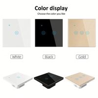 86 Type Tuya Wifi Smart Switch 1/2/3/4 Gangs Maison Intelligente App Télécommande Alexa Interrupteur Mural