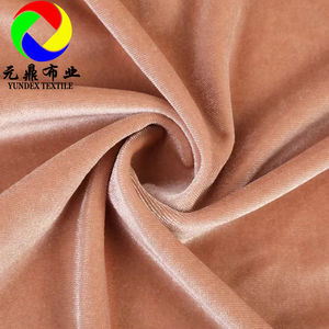 ラグジュアリー94% ポリエステル6% スパンデックス240GSM韓国KS 4ウェイストレッチベルベットBludruスパンデックスロイヤルベルベット室内装飾生地ドレス用 - Product Image 2