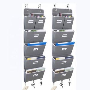 5-Shelf Hanging Wall <b>File</b> Organizer for Office or Home Over the Door <b>File</b> Organizer <b>File</b> <b>Folder</b> Storage for Notebooks - Product Image 1