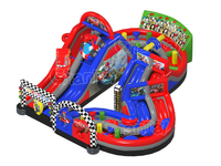Kart gonflable pour jeux, parcours d'obstacles gonflable 	 Château gonflable commercial avec obstacle de saut