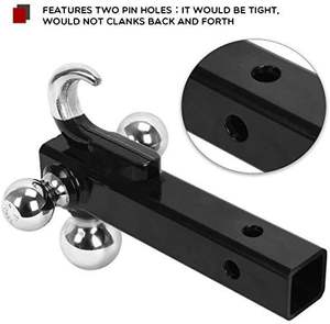 360 °   <span class=keywords><strong>Attelage</strong></span> pivotant pour remorque, support à trois boules avec crochet robuste et verrou antivol - Product Image 5