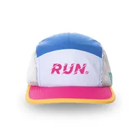 Casquette de course personnalisée en tissu Ripstop, 5 panneaux, avec logo sérigraphié, légère, pour la course sur sentier