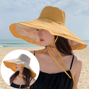 Chapeau Bob Réversible Double Face Personnalisé à Large Bord pour Femme, Protection Solaire Anti-UV pour Plage et Extérieur - Product Image 4