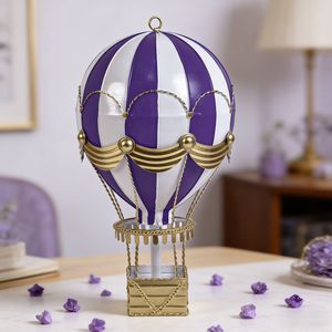 Ornement de ballon à air chaud vintage en métal, décoration murale pour restaurant, café, fête et décoration murale de la maison - Product Image 3