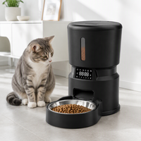 Mangkuk Pakan Hewan Peliharaan Otomatis Portabel Pintar WIFI untuk Kucing Anjing dengan Sensor Inframerah Kapasitas Besar 4L Kontrol Jarak Jauh
