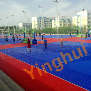 Suelo deportivo Premium entrelazado de alta calidad, fácil montaje, Material PP, canchas exteriores portátiles temporales, Lokang Sports - Product Image 6