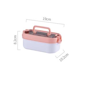 800ml Food Container With Handle Portable to Take Away Storage Boxes & <b>Bins</b> - Product Image 5