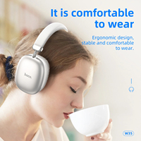 Casque Sans Fil Hoco W35 Supra-Auriculaire avec Réduction de Bruit, Écouteurs de Jeu