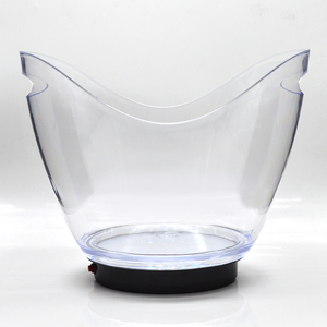 Giá rẻ tùy chỉnh khác nhau nhựa PS PP ánh sáng LED Ice Bucket - Product Image 4
