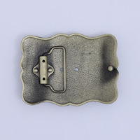 Boucle de ceinture de cowboy western avec motif en alliage gaufré, boucle lisse, accessoires de ceinture de style américain en gros