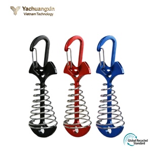 1 Pcs Shaped Spring Octopus Aluminum Alloy Hand Tool Deck <b>Peg</b> with Carabiner Hooks Buckle - Product Image 4