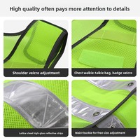 Gilet de sécurité réfléchissant pour la circulation, vêtement de travail respirant pour la sécurité routière, personnalisable avec logo imprimé