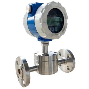 Compteur de débit d'huile et d'eau haute précision à raccordement par bride, alimenté par batterie, options OEM pour la mesure d'huile et d'eau - Product Image 1
