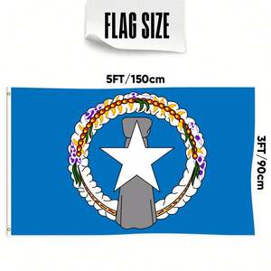 Banderas <span class=keywords><strong>de</strong></span> las Islas Marianas del Norte <span class=keywords><strong>de</strong></span> 3x5 pies al por Mayor, Poliéster, Personalización <span class=keywords><strong>de</strong></span> Todas las Naciones, Envío Rápido, Proveedor Confiable - Product Image 3