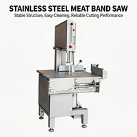 Machine à scier les os verticales automatiques à grande échelle, découpeuse de viande congelée, machine à scier les os de poisson congelé électrique pour usine alimentaire