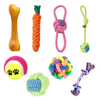 Jouets à mâcher durables pour chiens, en corde de coton tressée à la main, pour la propreté dentaire des chiots - Vente en gros fabricant