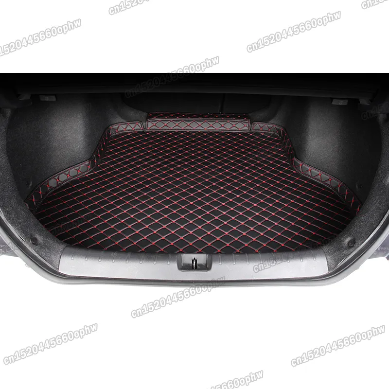 Couro carro tronco esteira de carga forro traseiro boot bagagem almofada para honda civic 2021 2022 2023 acessórios interior sport 11th auto