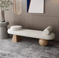 Tabouret à chaussures en bois de Style nordique créatif ménage Long banc pour manger canapé assis chambre lit fin salon appartement hôtel
