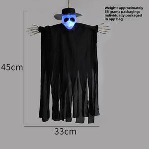 Decoración Colgante Luminosa de Halloween: Fantasma, Novios, Payaso Ensangrentado, Bruja, Calabaza - Adornos Colgantes para Interiores - Product Image 6