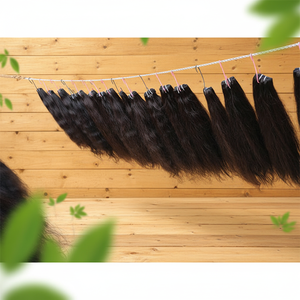 Premium Double Drawn European Straight Hair Wefts – Invisible Flat Track Balayage Raw Unprocessed Hair Extensions - Product Image 1