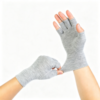 Gants de compression sans doigts pour hommes et femmes, soulagement de l'arthrite, du syndrome du canal carpien et de la tendinite, pour le sport en extérieur