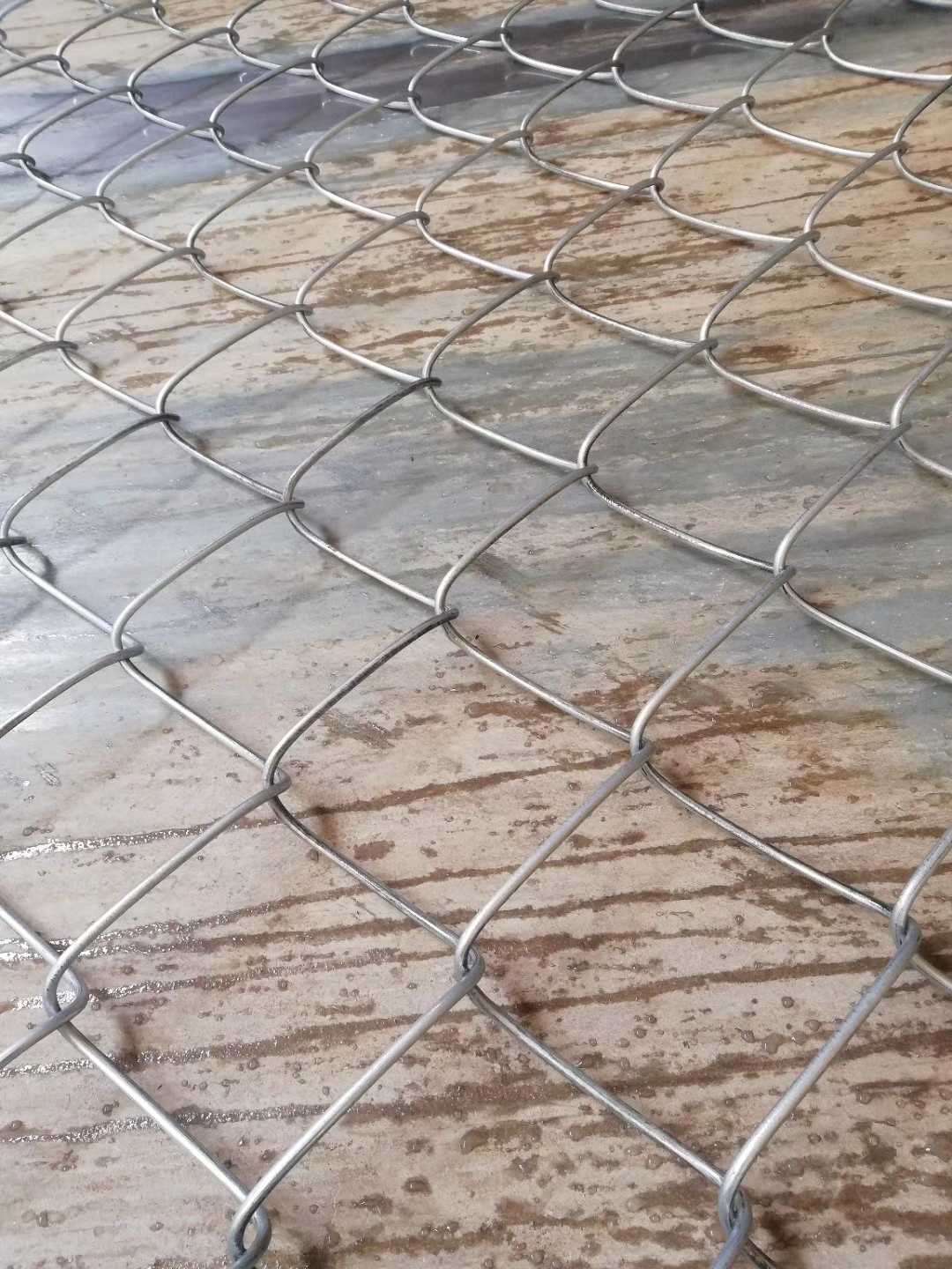 Decorative Protection Metal Chain Link Fence Easily Assembled