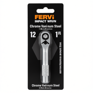 Clé à douille à chocs Fervi, série normale, 12 points, en acier au chrome vanadium, pour réparation automobile - Product Image 2