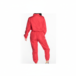 Ensemble de survêtement streetwear imprimé pour homme, coupe-vent et pantalon imperméables, 100 % coton, légers, à capuche, pour l'hiver - Product Image 1