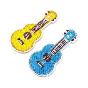 Patch brodé thermocollant coloré en forme de guitare pour la décoration (vente en gros) - Product Image 4