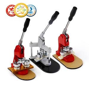 Hướng dẫn sử dụng lớp 3-phong cách Huy hiệu máy làm nhựa Vòng nút pin die-cắt Báo Chí với 58 Mét khuôn lựa chọn từ 3 phong cách - Product Image 1