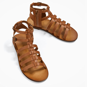 2019 Choozii marrón plana zapatos de <span class=keywords><strong>sandalias</strong></span> para niños chicas <span class=keywords><strong>adolescentes</strong></span> - Product Image 3