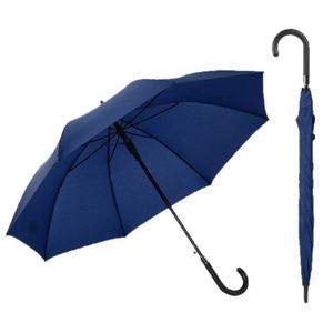 Paraguas Recto para Adultos, Económico, de 23 Pulgadas (100 cm), Diseño Clásico, con Mango en J, Colorido, Apertura Automática, para Sol y Lluvia - Product Image 1