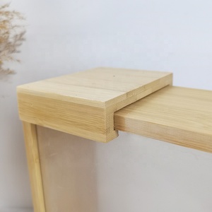 Nhà bếp thực phẩm container tre ngũ cốc container với nắp 2.3L lưu trữ Dispenser cho ngũ cốc, gạo, bột mì, snack, kẹo - Product Image 3