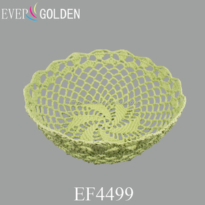 21x8cm lo stile moderno del cestino del contenitore del pane intrecciato all'uncinetto con <span class=keywords><strong>tessuto</strong></span> naturale <span class=keywords><strong>tessuto</strong></span> cesto di conservazione degli alimenti - Product Image 1