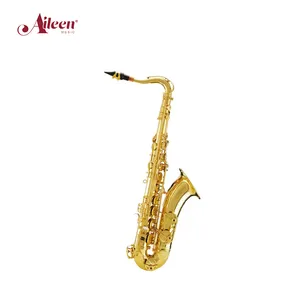 Aileen Music Großhandel bB Schlüssel Messing Körper Gold lackiert Tenor Saxophon (SP0011G)