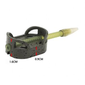 Nouvel arrivage Kirsite 30g pêche à la carpe porte-appât européen Cage d'alimentation plate en <span class=keywords><strong>ligne</strong></span> avec ensemble <span class=keywords><strong>de</strong></span> moules méthode <span class=keywords><strong>de</strong></span> changement rapide - Product Image 3