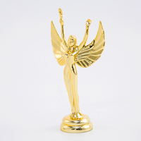 Figura Decorativa de Plástico Dorado con Forma de Diosa, Ángel o Dios, Recuerdo, Trofeo, Accesorio GZ47, Superventas