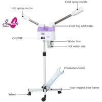 Sunkin 2-en-1 Brumisateur Facial Chaud/Froid à Jet Ultra-Fin Double Hydratation Protection Contre les Brûlures à Sec Métal Beauté Personnelle