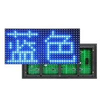 Layar LED Biru Luar Ruangan untuk Iklan, Modul LED yang Dapat Diprogram, Layar LED Luar Ruangan yang Menonjolkan Kualitas, Dijual Murah