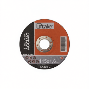 Disco de Corte Abrasivo con Resina TTAKE de 115x1.2 mm para Acero, Hecho en Italia - Product Image 2