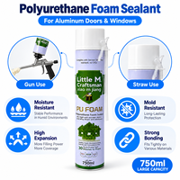 XIAO M JIANG Mastic polyuréthane écologique résistant à l'humidité A41 750ml pour l'installation de portes et fenêtres en alliage d'aluminium