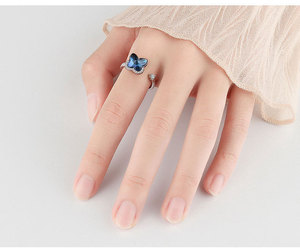 New Arrival 925 <strong>Sterling</strong> <strong>Silver</strong> Worry Stress Relief Jewelry Smooth Spinning <strong>Anxiety</strong> <strong>Ring</strong> - Product Image 2